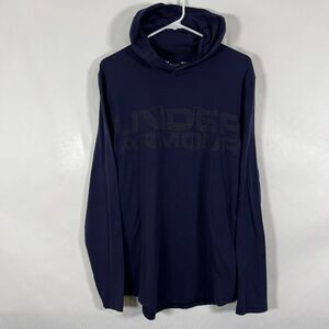 Under Armour Lightweight Pullover T Shirt Hoodie Mens Size Medium Navy Blue